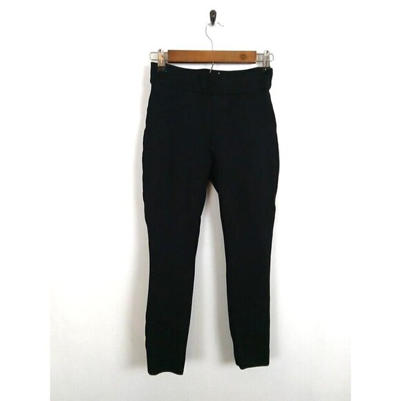 Spanx Pants Women's Size XS Black Career Professional Pull On Crop Mid Rise - Picture 1 of 13